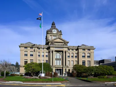 Grays Harbor County Courthouse building in Montesano, Washington